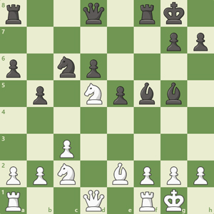 r2q1rk1/6pp/p1np4/1p1Npbb1/8/2P5/PPN1BPPP/R2Q1RK1 b - - 1 15