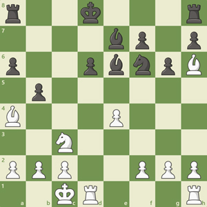 r2k3r/4bp1p/p2pbnpB/1p6/B3P3/2N5/PPP2PPP/2KR3R w - - 0 1