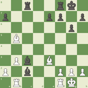 2r2rk1/p3pp1p/6p1/1B6/8/1Pb1B3/P1b2PPP/1R3RK1 w - - 0 19